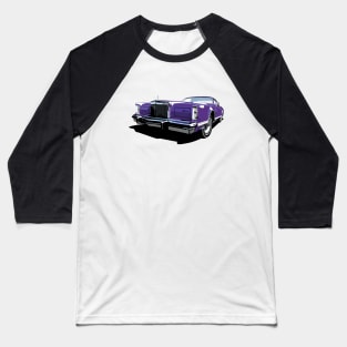 1970s Lincoln Continental in purple Baseball T-Shirt